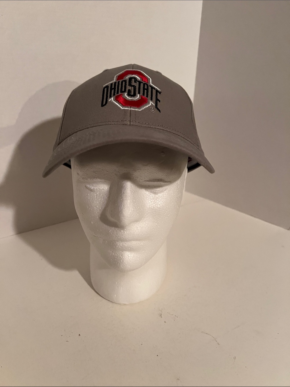 Ohio State Buckeyes Women’s Gray Adjustable Embroidered Baseball Cap Hat